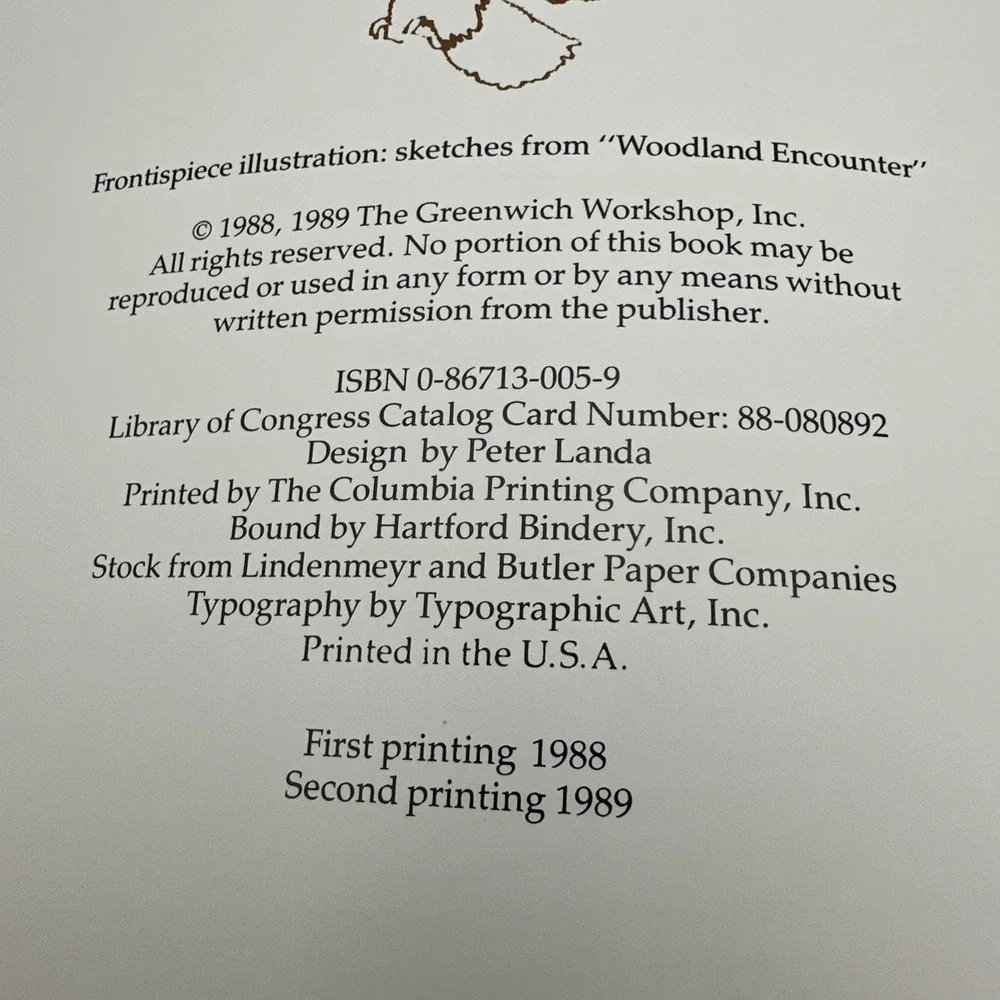 Bev Doolittle Visions Signed Art Book 1989 Softcover Western Artist Second Print